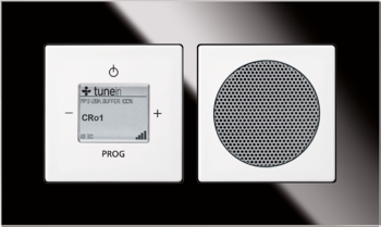 solo carat černé sklo: Rádio internetové Bush-iNet, AudioWorld reproduktor zapuštěný