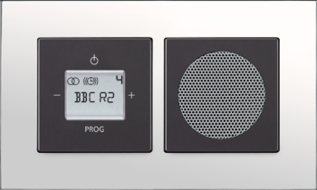 solo carat chromovaná mosaz: Zesilovač AudioWorld s tunerem FM, Reproduktor zapuštěný