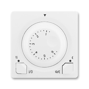Termostat univerzální otočný (ovládací jednotka), Swing®, Swing®L, jasně bílá