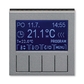 Termostat univerzální programovatelný (ovládací jednotka), ocelová / kouřová černá
