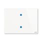 Prvek ovládací dotykový 2násobný, 115x86 mm, ABB tacteo®, zapuštěný, bílá