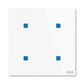 Prvek ovládací dotykový 4násobný, 86x86 mm, ABB tacteo®, zapuštěný, bílá