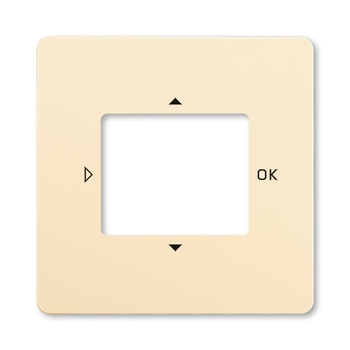 Kryt pro přístroje s displejovým modulem, krémová