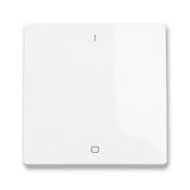 Kryt spínače kolébkového trojpólového, s potiskem, bílá