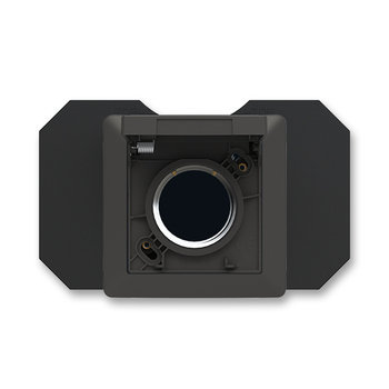 Zásuvka centrálního vysávání, matná černá