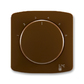 Kryt termostatu prostorového s otočným ovladačem, hnědá