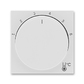Kryt termostatu prostorového s otočným ovladačem, šedá / bílá