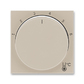 Kryt termostatu prostorového s otočným ovladačem, macchiato / bílá