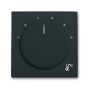Kryt termostatu prostorového s otočným ovladačem, Future® linear, Solo®, Solo® carat, antracitová