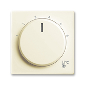 Kryt termostatu prostorového s otočným ovladačem, Future® linear, Solo®, Solo® carat, slonová kost