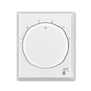 Kryt termostatu prostorového s otočným ovladačem, Tango®, bílá / ledová bílá