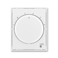 Kryt termostatu prostorového s otočným ovladačem, Tango®, bílá / bílá