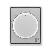 Kryt termostatu prostorového s otočným ovladačem, Tango®, titanová