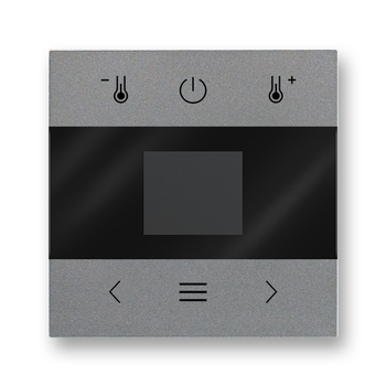 Kryt pro termostat s Bluetooth/ABB-free@home® wireless, ocelová